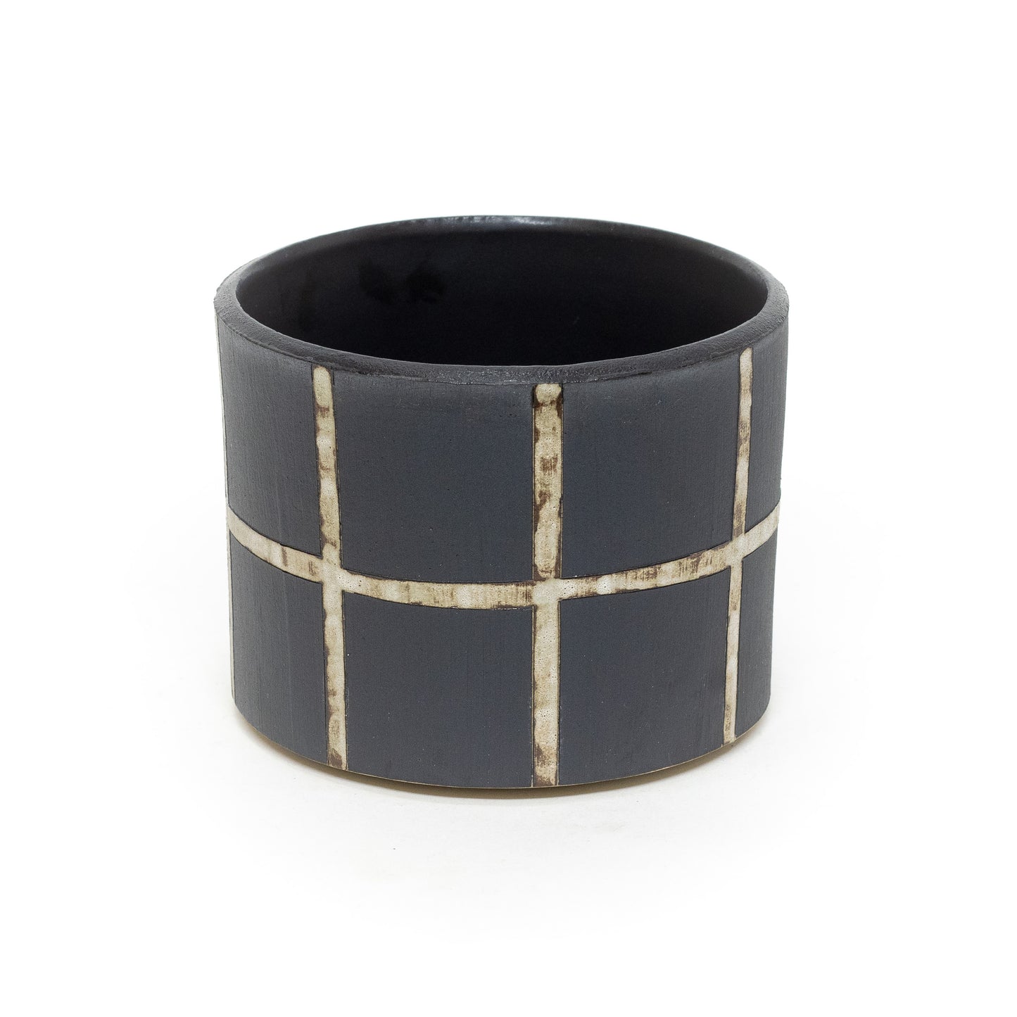 Black Grid Cachepot/Planters by Theresa Choi