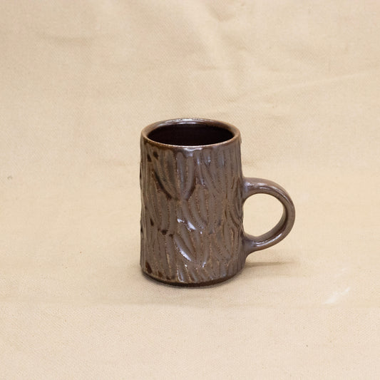 Tiny Soda-Fired Mug: Botanical by Jennifer Nerad
