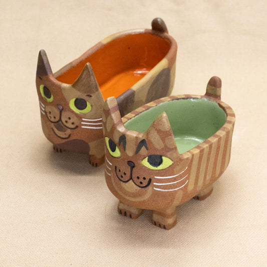 Long Cat Bowls by Yuka Nakano