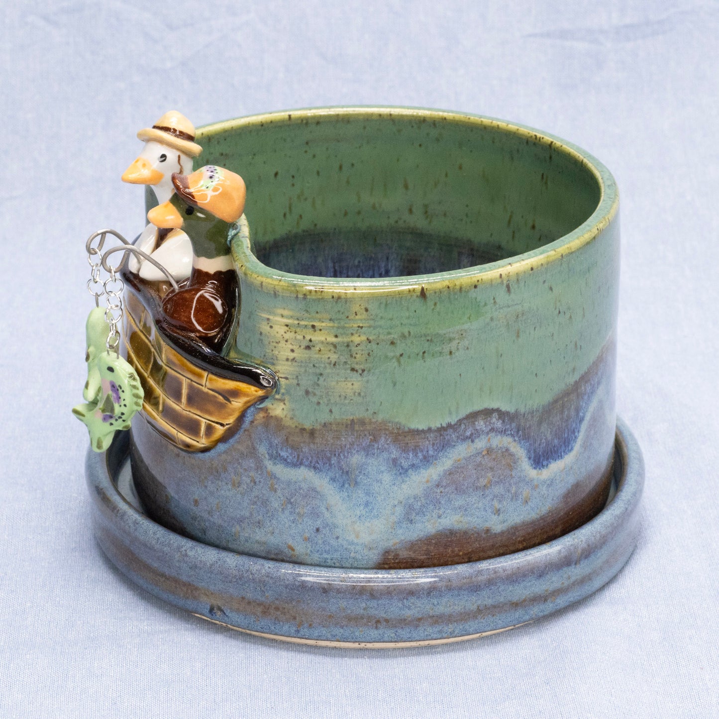 Gone Fishin' Planter by Capy Clay Ceramics