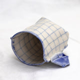 Nerikomi Check Pattern Origami Teacup by Saori M Stoneware