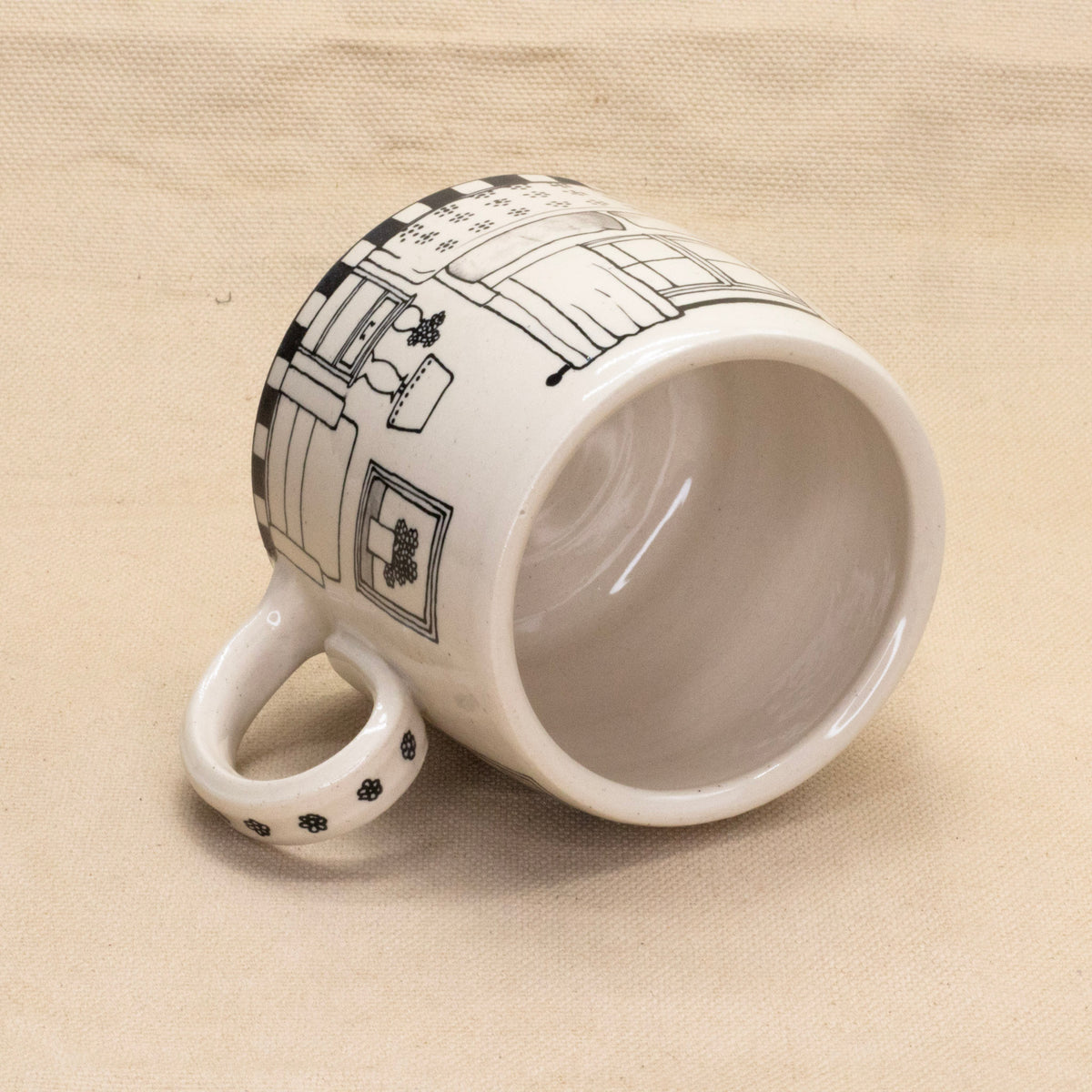Froggy Fancy Room Mug by Rachel Burns Ceramics