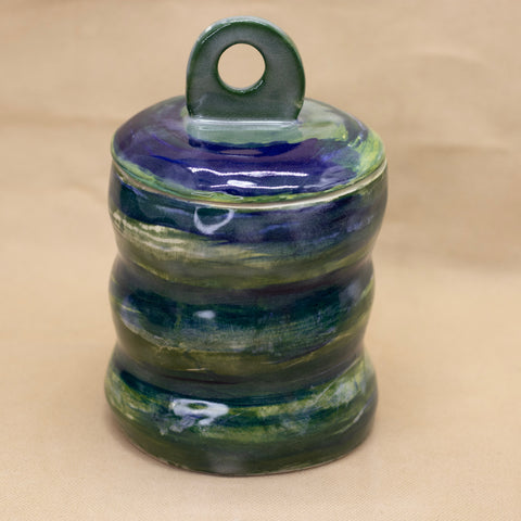 Lidded Jar #1 by Julie Burmeister