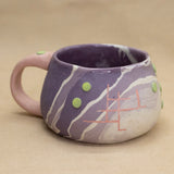 Purple Nerikomi Mugs by Liz Benko