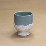 Large Blue Pedestal Mug by Lauren Semet