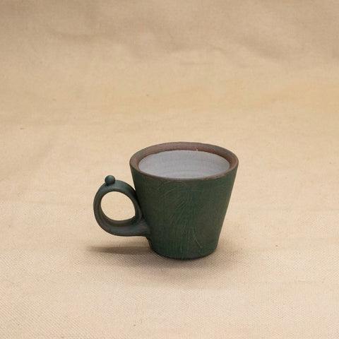 Espresso Mug (Green/Brown) by Functional Heirlooms
