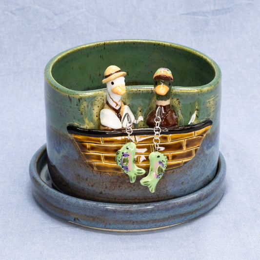 Gone Fishin' Planter by Capy Clay Ceramics