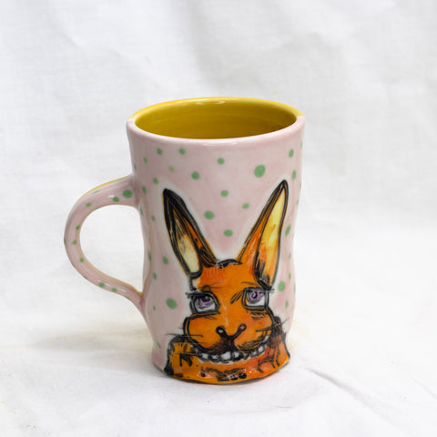 Shy Orange Bunny Cup