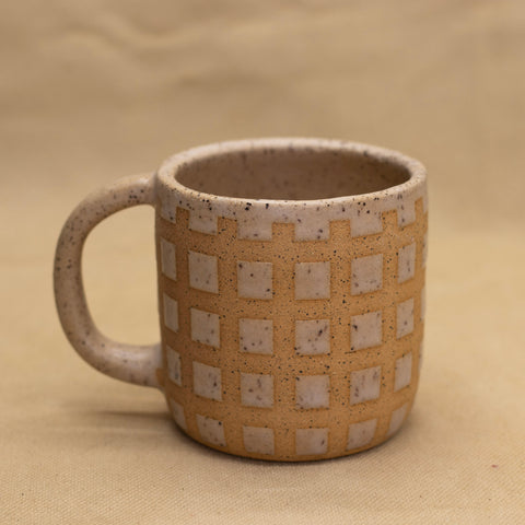 Satin Matte Lattice Mug by Wrecky Designs