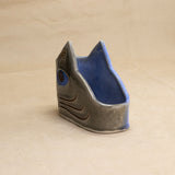 Napkin/Coffee Filter Holder (Grey and Blue) by Yuka Nakano