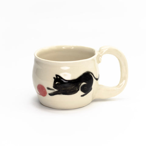 Feisty Feline Mug by Andrea Goldfein