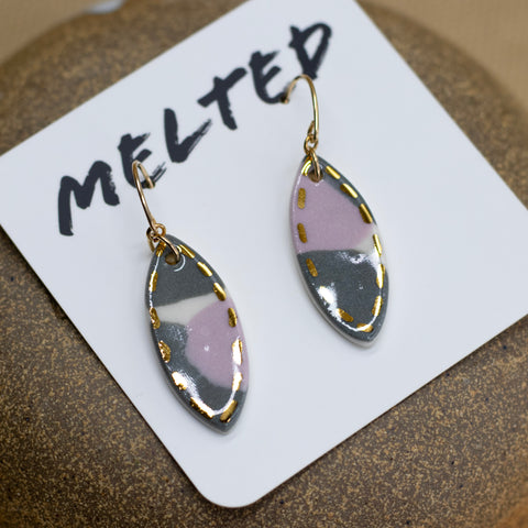 Single Drop Earrings #2 by Melted Porcelain