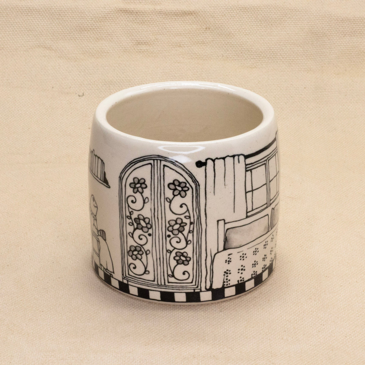 Froggy Fancy Room Mug by Rachel Burns Ceramics