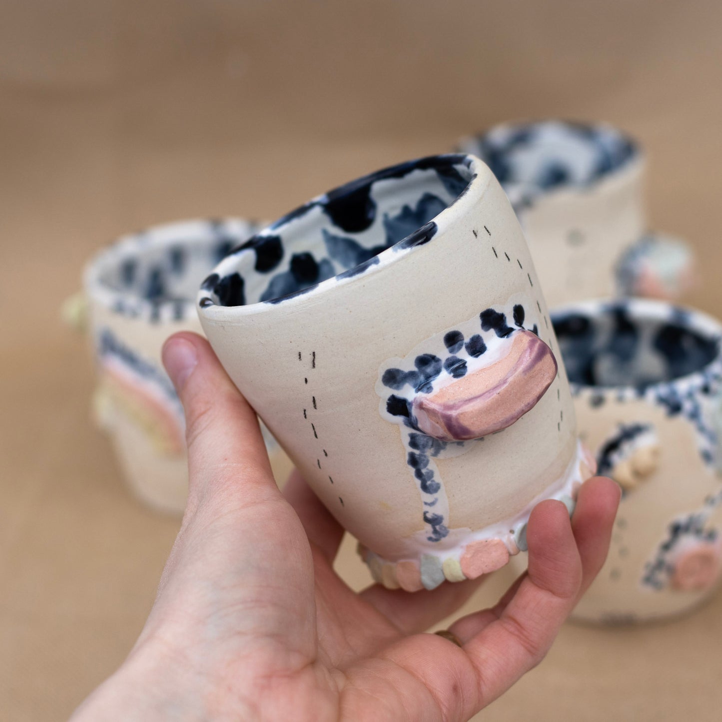 Wheelthrown Candied Porcelain Sipper by Laura Williams
