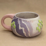 Purple Nerikomi Mugs by Liz Benko