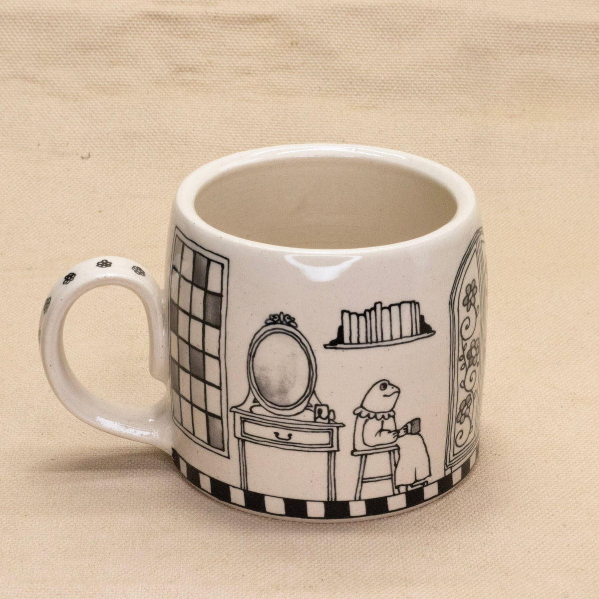 Froggy Fancy Room Mug by Rachel Burns Ceramics