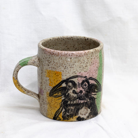 Speckled Cheeky Bunny Mug by Frank Jacques