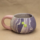 Purple Nerikomi Mugs by Liz Benko