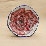 Elevated Dish with Red Flower by Ryana Lawson