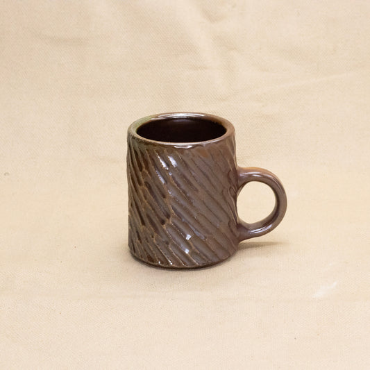 Tiny Soda-Fired Mug: Rain by Jennifer Nerad