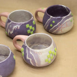 Purple Nerikomi Mugs by Liz Benko