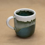 Green & White Mug by Lance Bushore