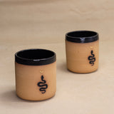 Snake and Moon Tumblers by Ruby Farms Pottery