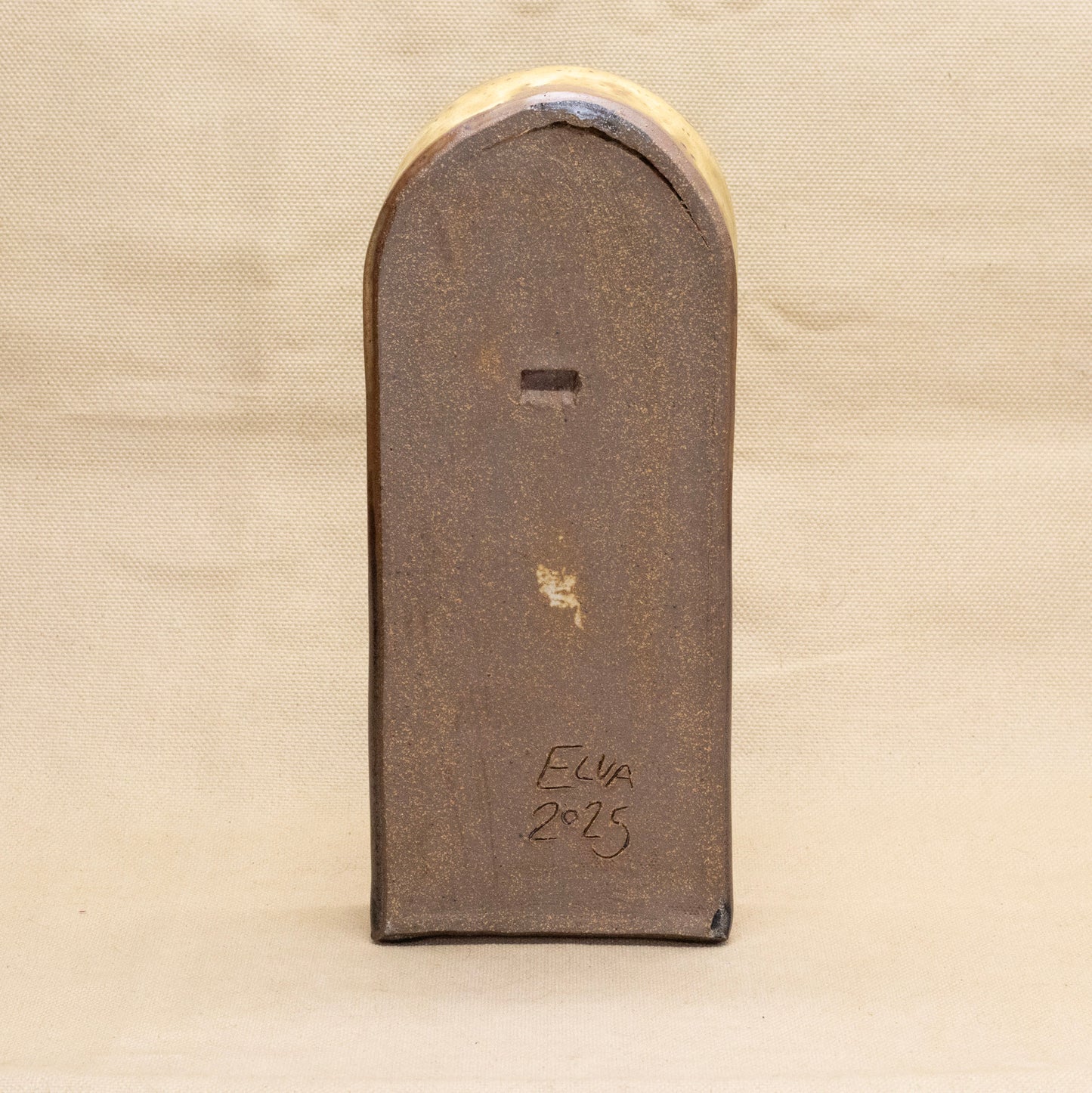 Double Cry Eye Shelf by Elva Bennett (second with crack)