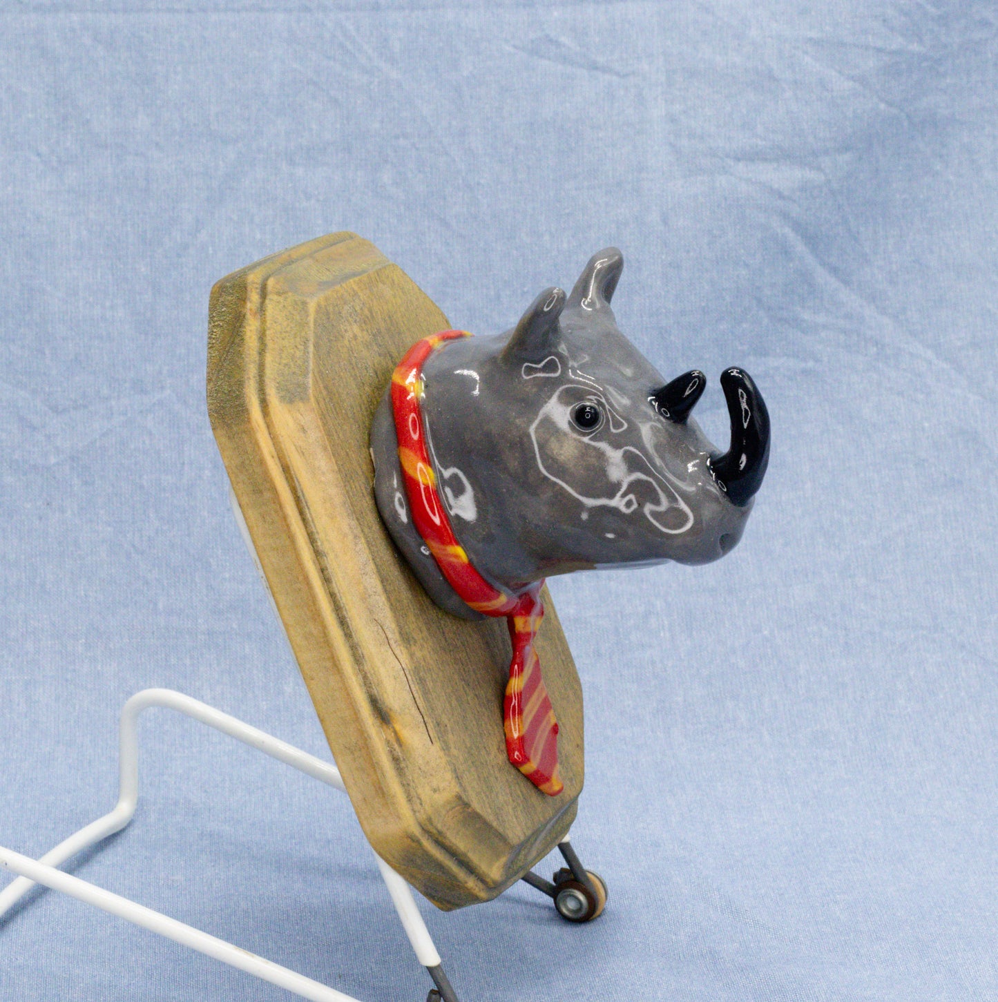 Necktie Rhino by Sardiniac Clay
