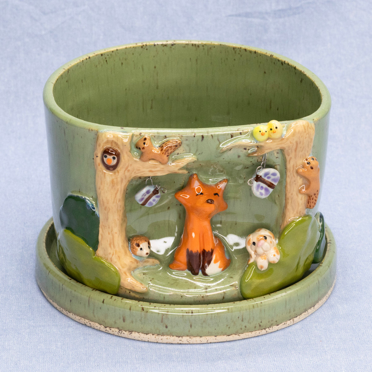 Whimsical Woodlands Planter by Capy Clay Ceramics