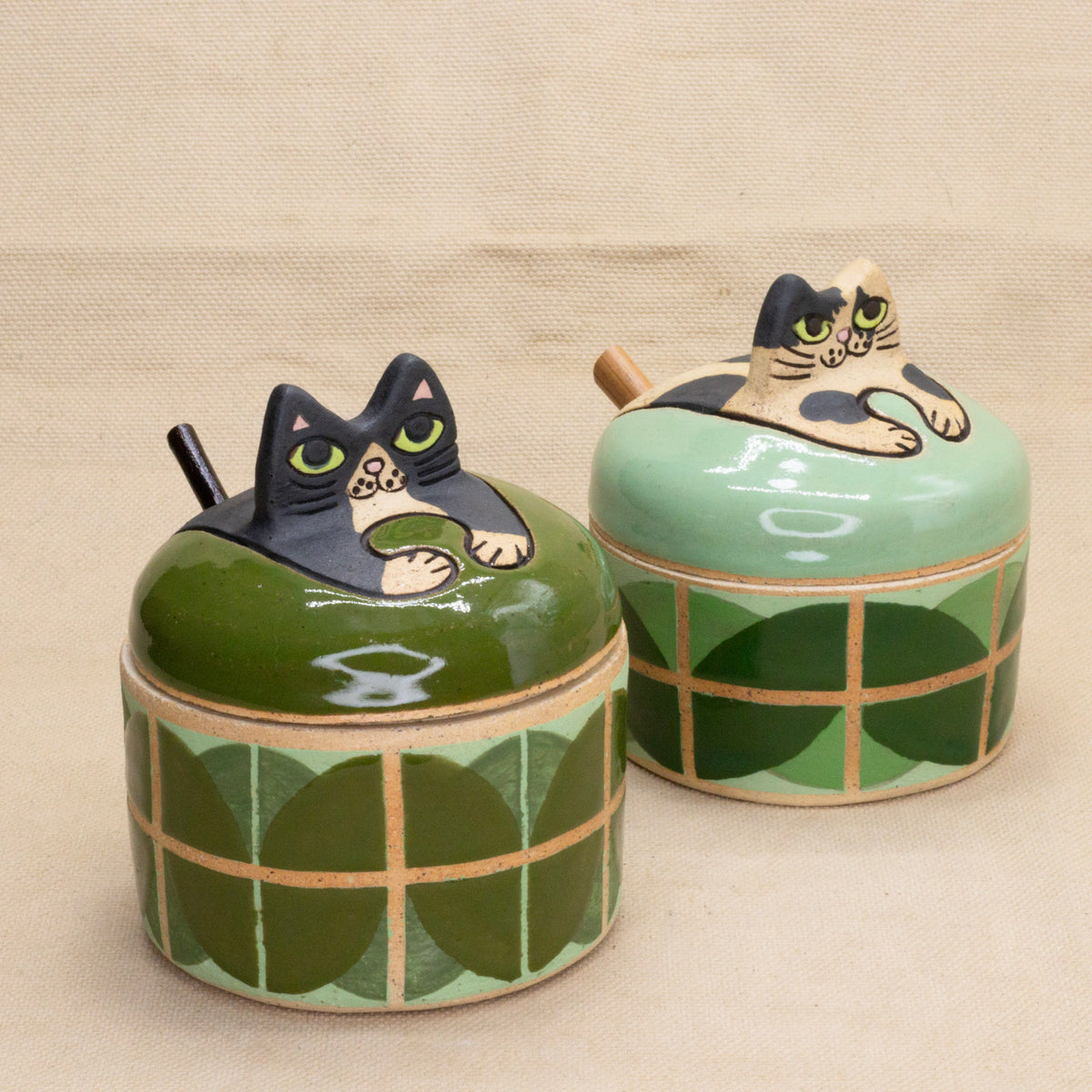 Cat Jars by Yuka Nakano