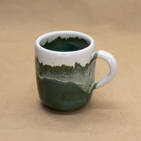 Green & White Mug by Lance Bushore