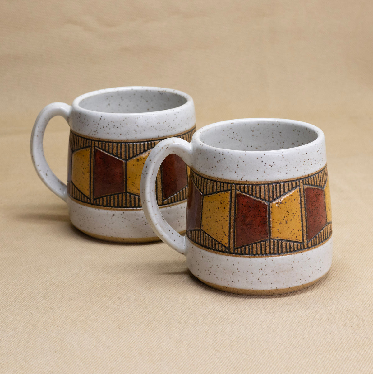 Window Mug (Cedar/Wheat) by Sanctuary Ceramics