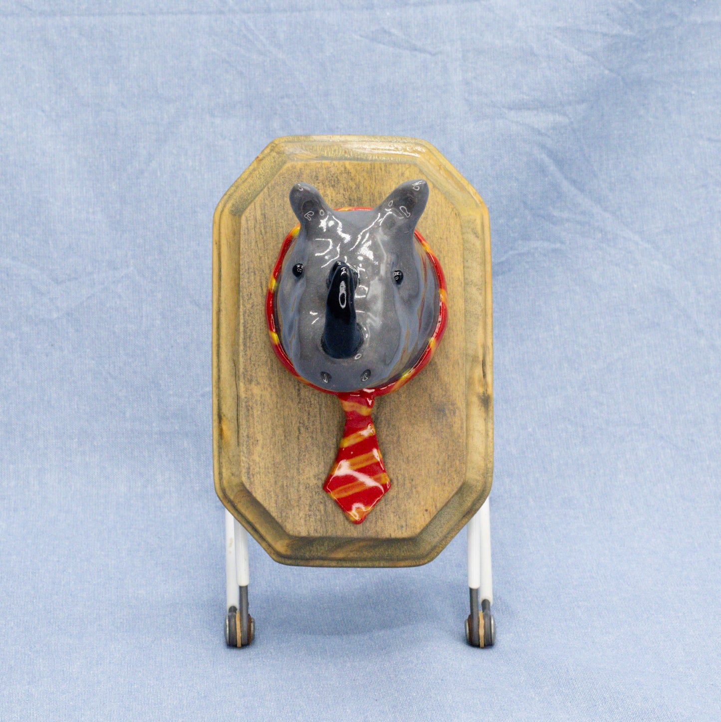 Necktie Rhino by Sardiniac Clay