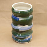 Green and Blue Vase by Julie Burmeister