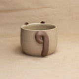 Siamese Kitty Yarn Bowl (with Curled Tail) by Hei Mao Studio