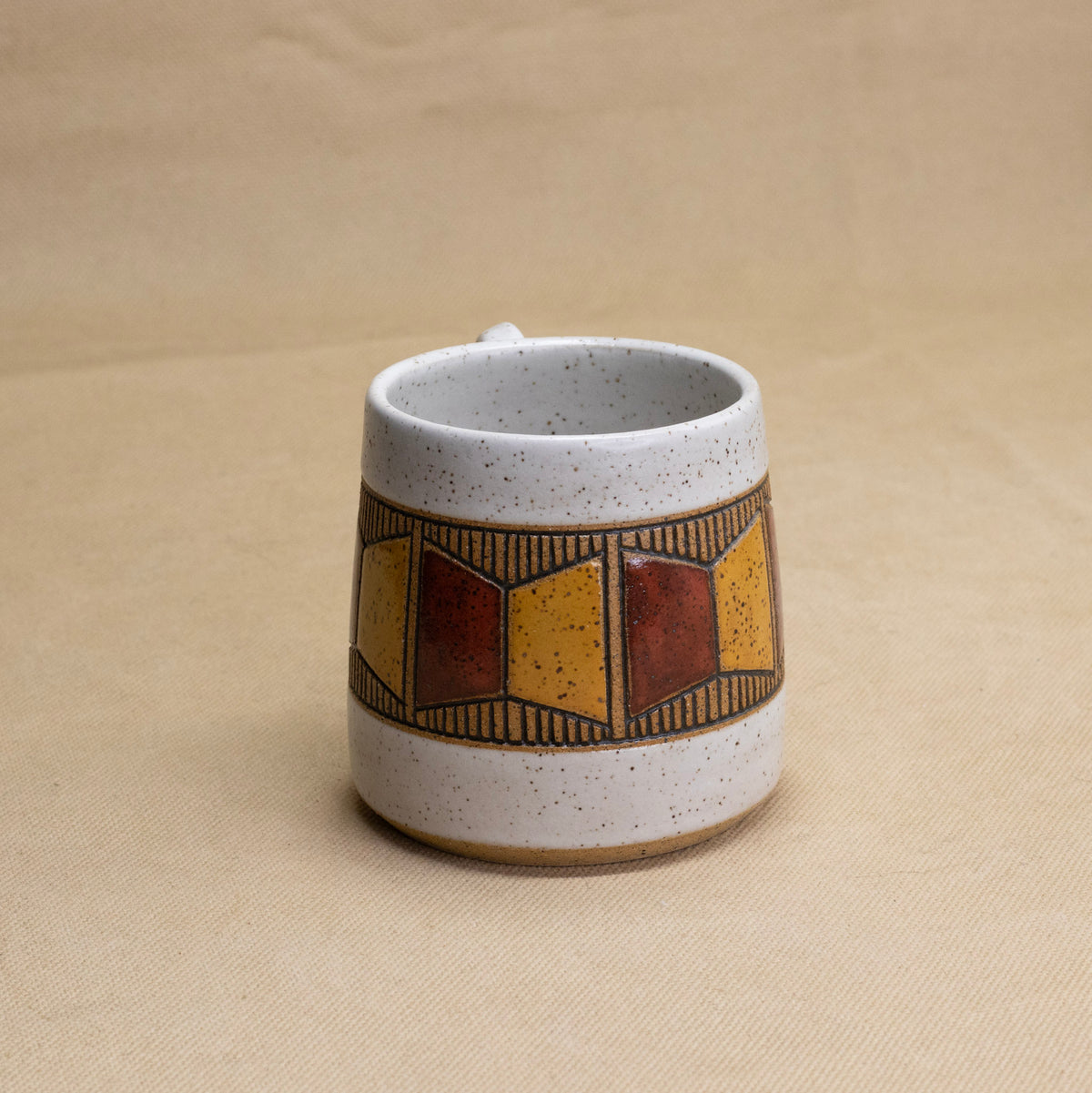 Window Mug (Cedar/Wheat) by Sanctuary Ceramics