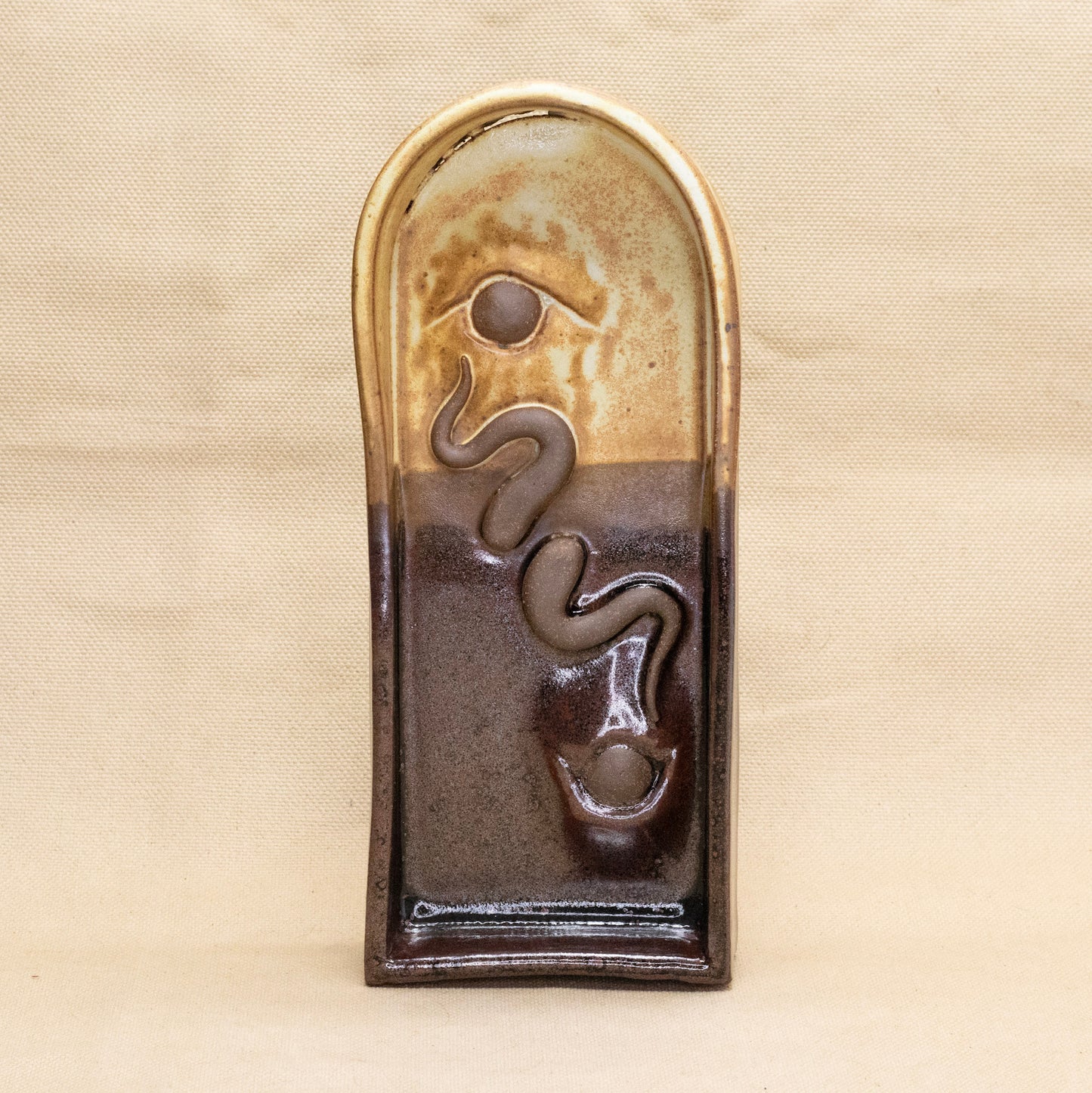 Double Cry Eye Shelf by Elva Bennett (second with crack)