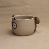 Siamese Kitty Yarn Bowl (with Curled Tail) by Hei Mao Studio