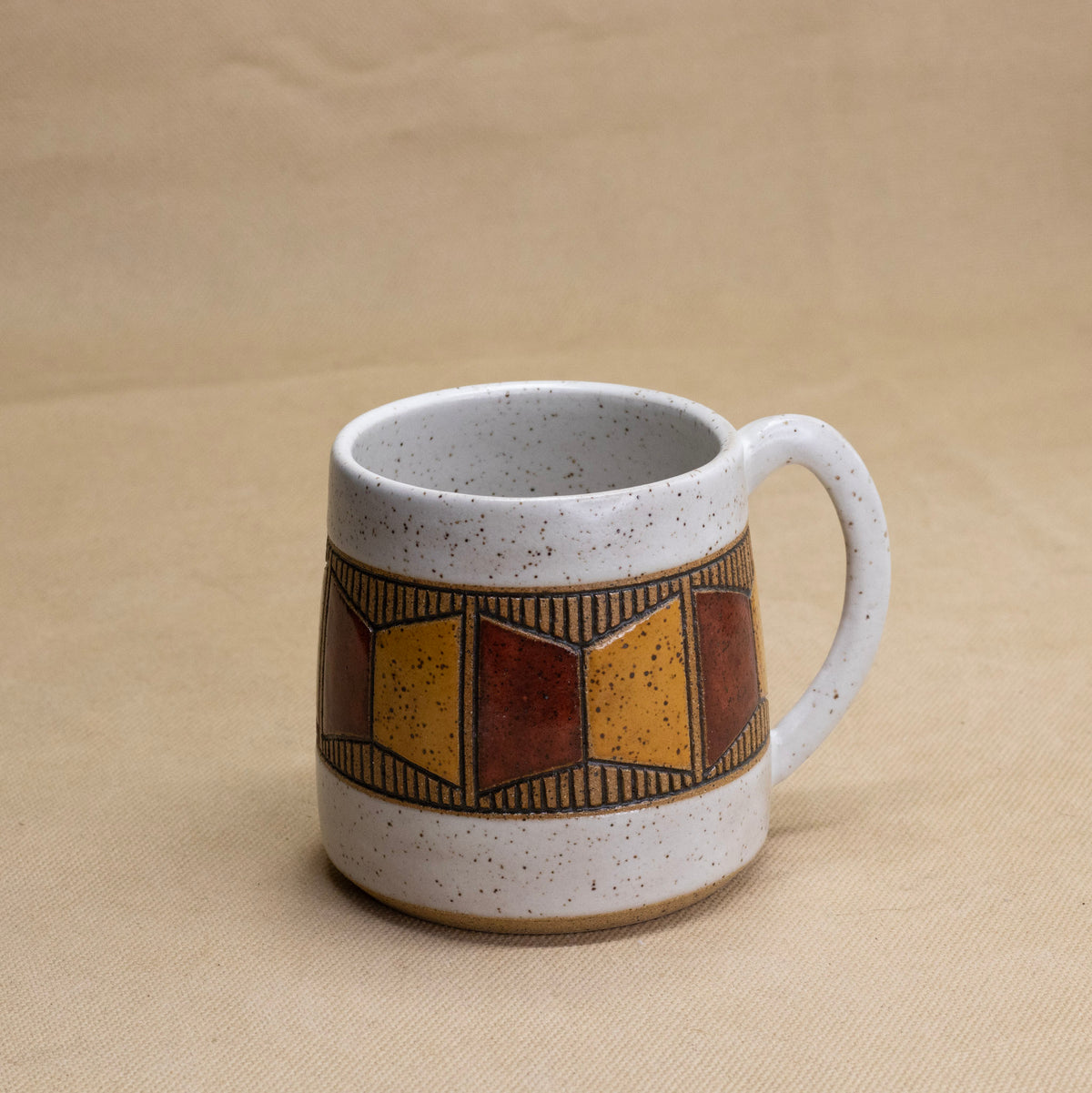 Window Mug (Cedar/Wheat) by Sanctuary Ceramics