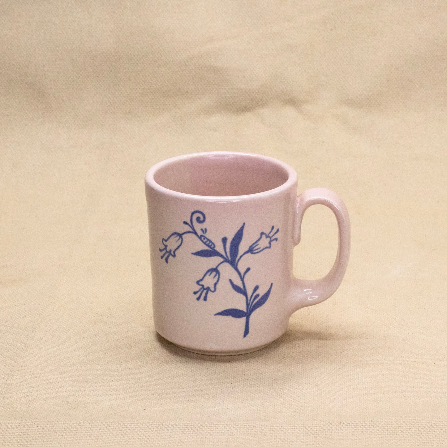 Pink Bluebell Mug by Caterpillar Clay