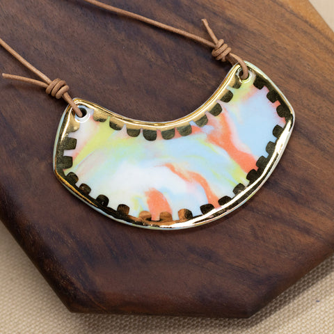 Arc Necklace by Melted Porcelain