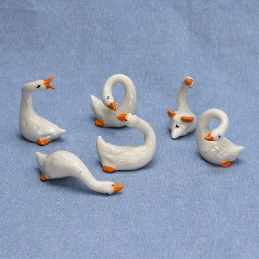 Geese Figurines by Honeydew Moon Studio