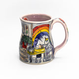 Unicorn Pottery Studio Stein by Laurie Caffery