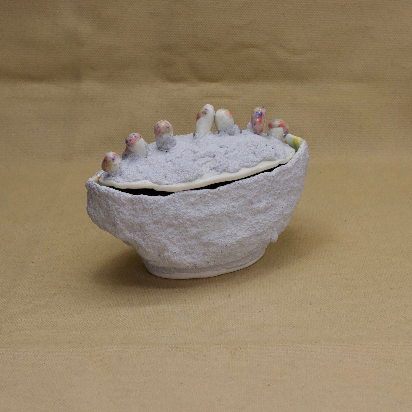 Wide Puffy Jar by Julie Burmeister