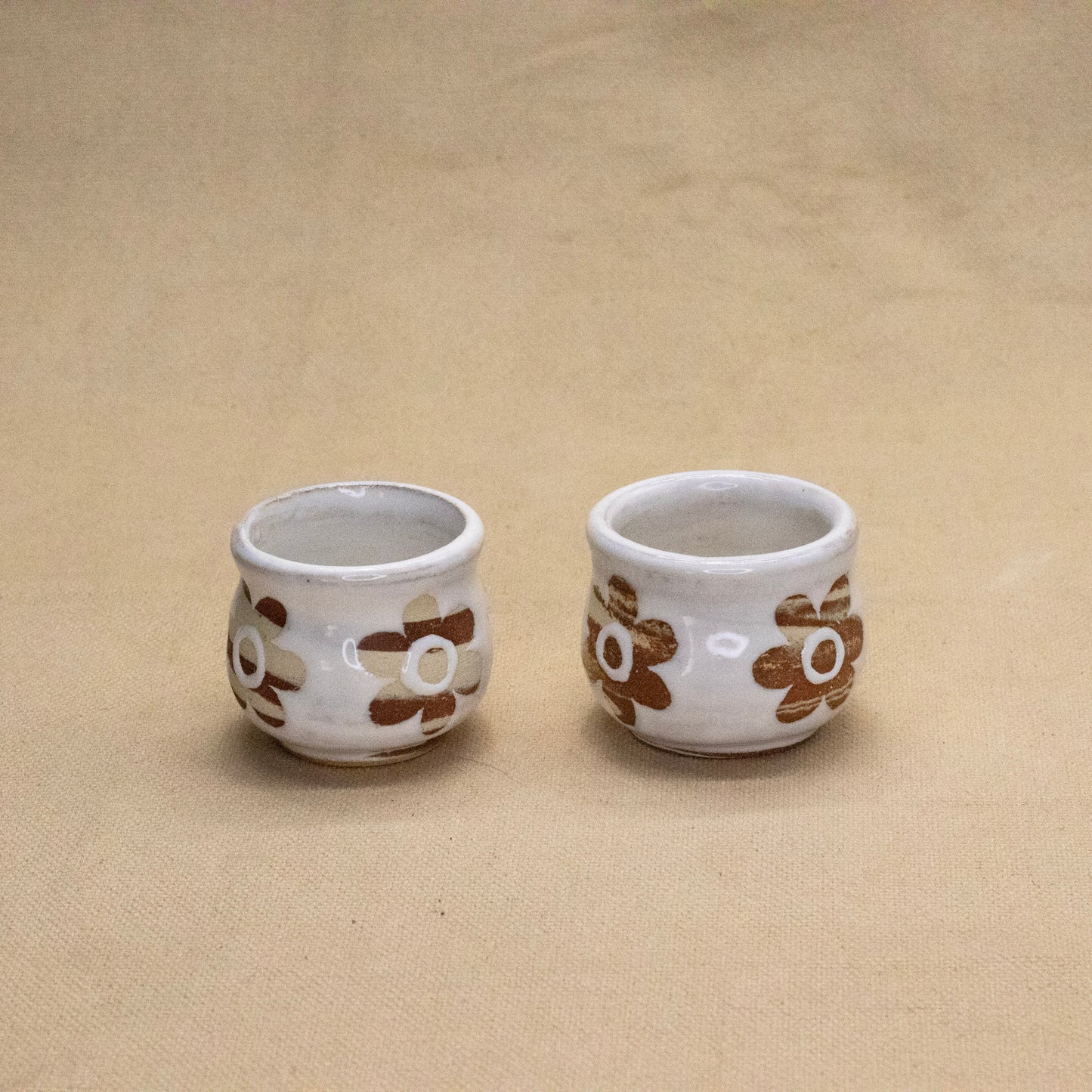 Pair of Flower Copitas by Full Spectrum Ceramics