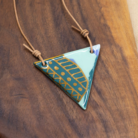 Angles Necklace by Melted Porcelain