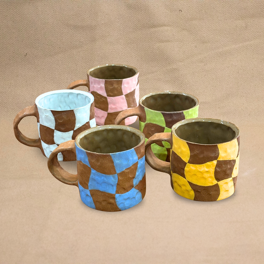 Checked Mug by Liz Leong