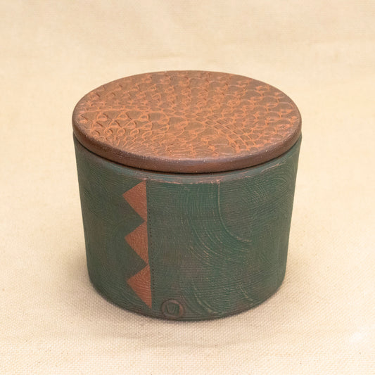 Salt Cellar (Jade/Pink) by Functional Heirlooms