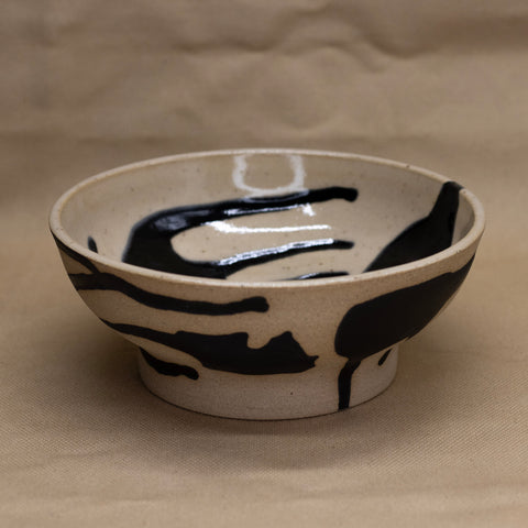 Stoneware Pour Pattern Bowl